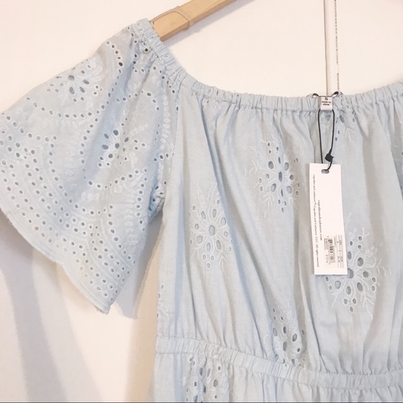 Cupcakes and Cashmere Blue Eyelet Dress - Picture 5 of 6